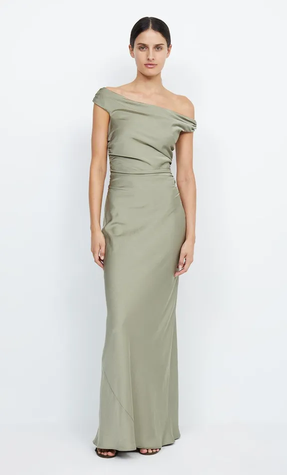 Bec Bridge Prom Dresses ETERNITY OFF SHOULDER MAXI Sage 8211 Women