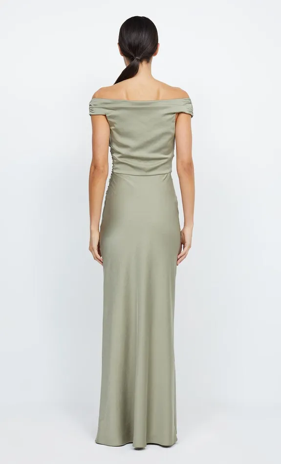 Bec Bridge Prom Dresses ETERNITY OFF SHOULDER MAXI Sage 8211 Women