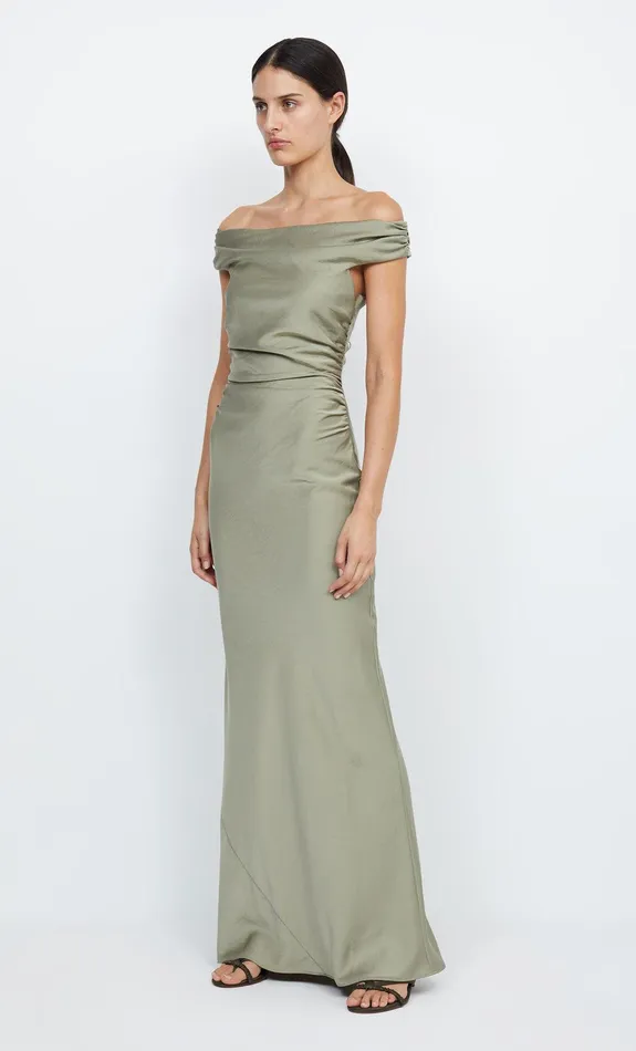 Bec Bridge Prom Dresses ETERNITY OFF SHOULDER MAXI Sage 8211 Women