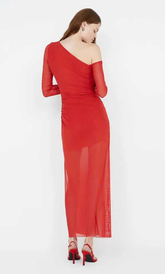 Bec Bridge Prom Dresses FAE ASYM LONG SLEEVE DRESS Rouge 8211 Women
