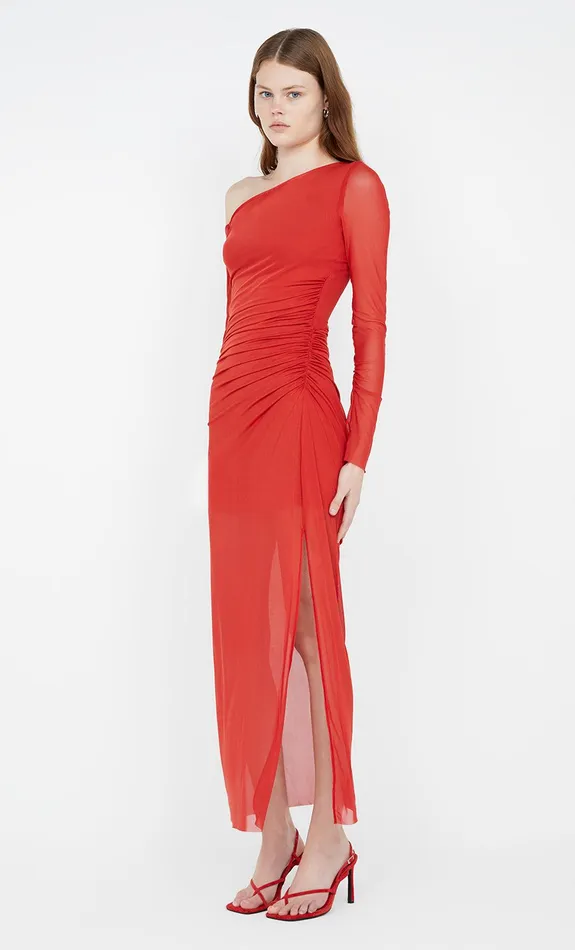Bec Bridge Prom Dresses FAE ASYM LONG SLEEVE DRESS Rouge 8211 Women