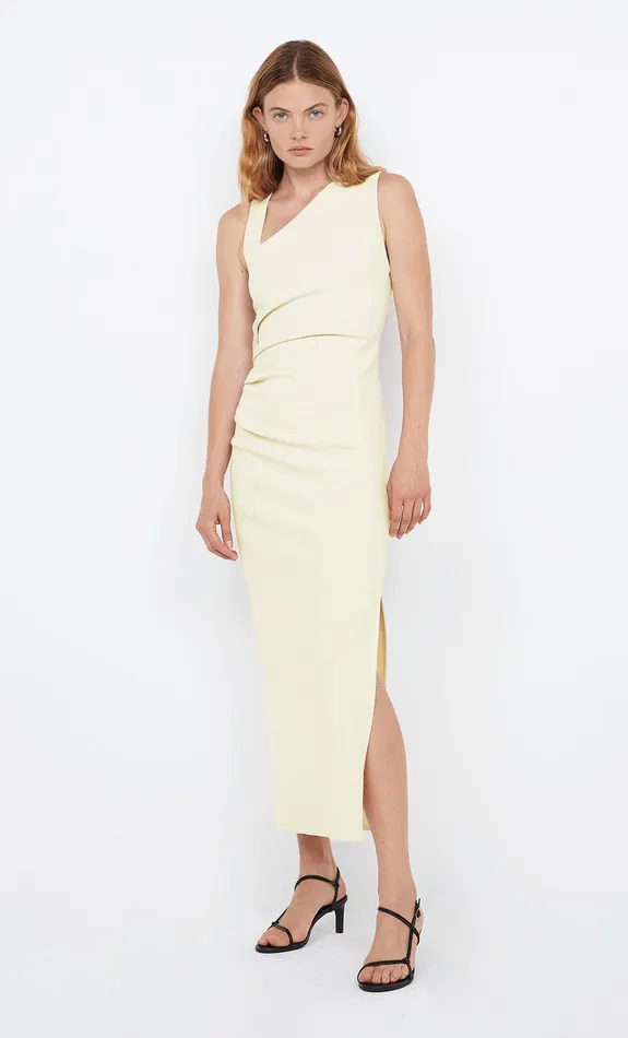 Bec Bridge Prom Dresses LETTY MIDI DRESS Lemon 8211 Women
