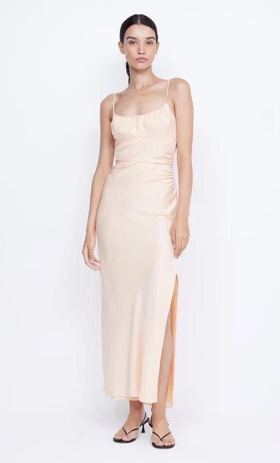 Bec Bridge Prom Dresses MARI LOU GATHERED MAXI DRESS Peach 8211 Women