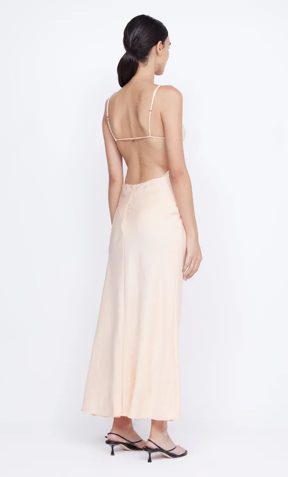 Bec Bridge Prom Dresses MARI LOU GATHERED MAXI DRESS Peach 8211 Women