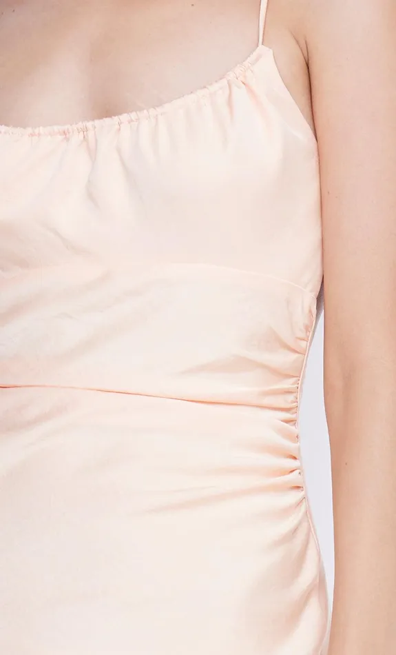Bec Bridge Prom Dresses MARI LOU GATHERED MAXI DRESS Peach 8211 Women