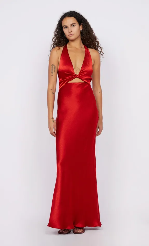 Bec Bridge Prom Dresses SABIA TWIST DRESS Rouge 8211 Women