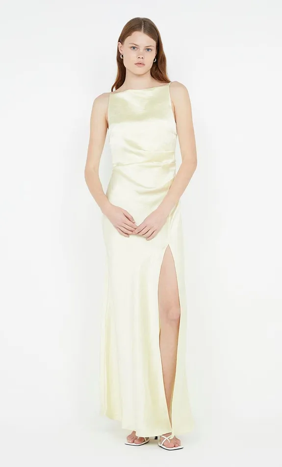 Bec Bridge Prom Dresses THE DREAMER MAXI DRESS Ice Yellow 8211 Women