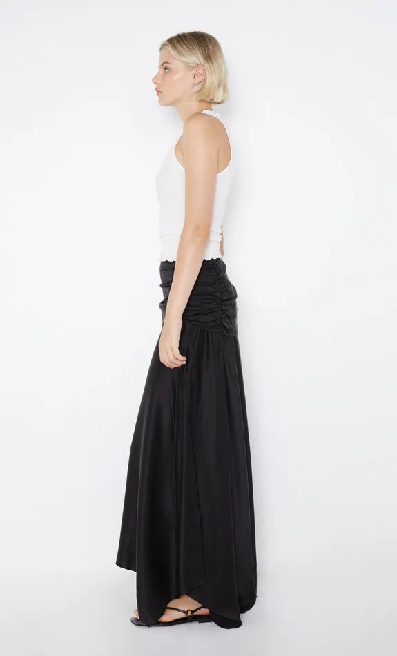 Bec Bridge Skirts CHANTILLY SILK RUCHED SKIRT Black 8211 Women
