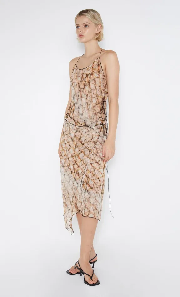Bec Bridge Skirts CIEL WRAP SKIRT Geo Shibori 8211 Women