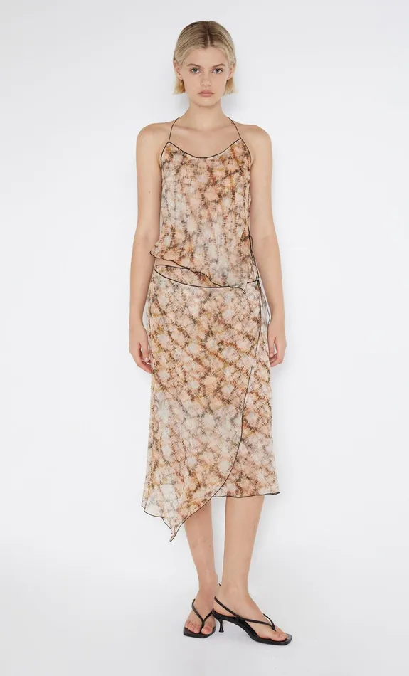 Bec Bridge Skirts CIEL WRAP SKIRT Geo Shibori 8211 Women
