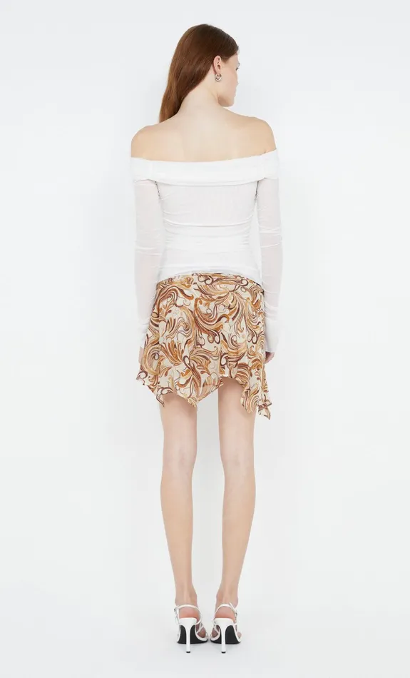 Bec Bridge Skirts JOCELYN ASYM SKIRT Cream Swirl 8211 Women