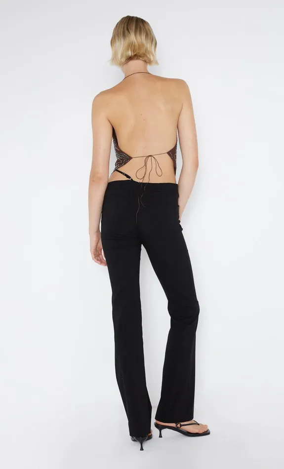 Bec Bridge Tops ALIZE ASYM HALTER TOP Espresso 8211 Women
