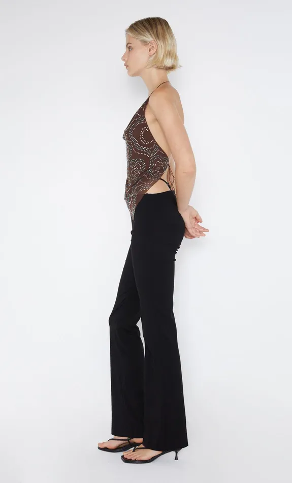 Bec Bridge Tops ALIZE ASYM HALTER TOP Espresso 8211 Women