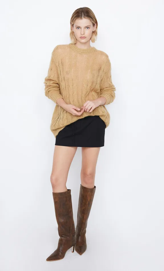 Bec Bridge Tops ANTOINE KNIT JUMPER Camel 8211 Women