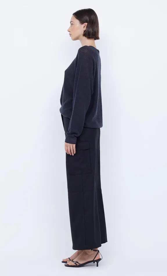 Bec Bridge Tops GEORGIA CREW NECK JUMPER Charcoal 8211 Women