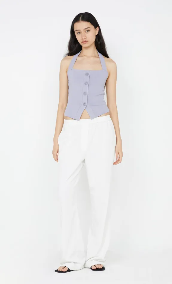 Bec Bridge Tops ILORA KNIT HALTER TOP Grey 8211 Women