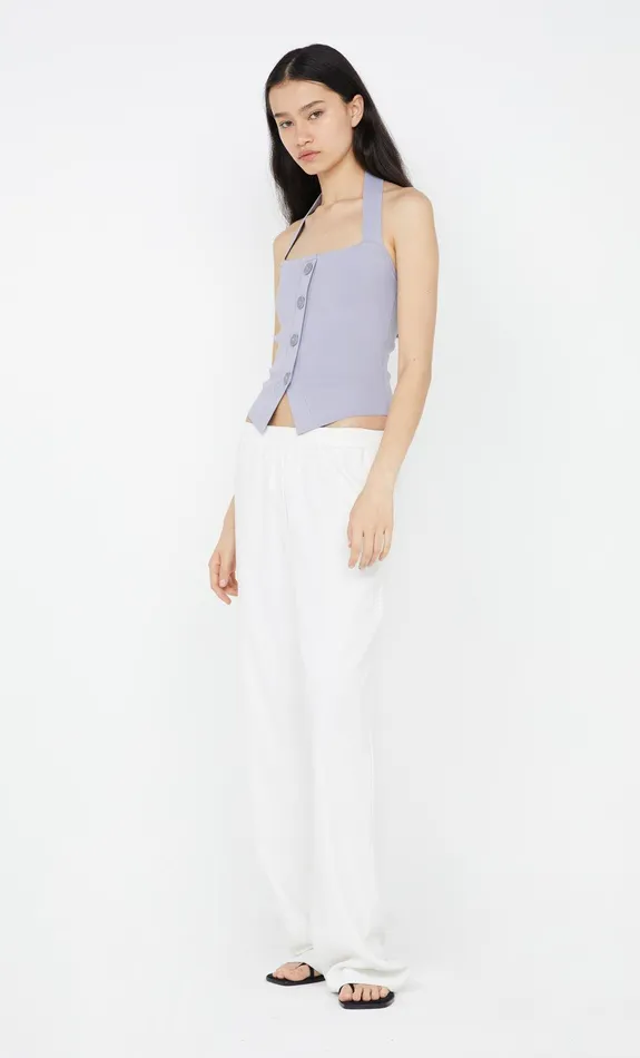 Bec Bridge Tops ILORA KNIT HALTER TOP Grey 8211 Women