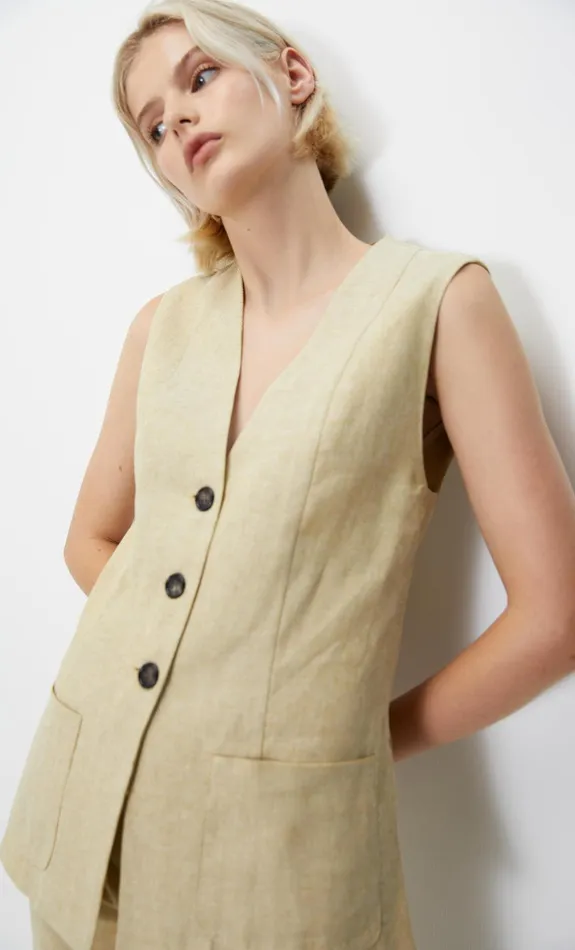 Bec Bridge Tops NEVA VEST Straw 8211 Women