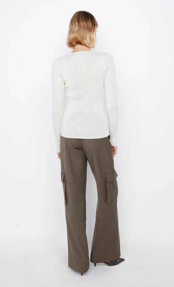 Bec Bridge Tops SHELBY CLASP CARDIGAN Ivory 8211 Women