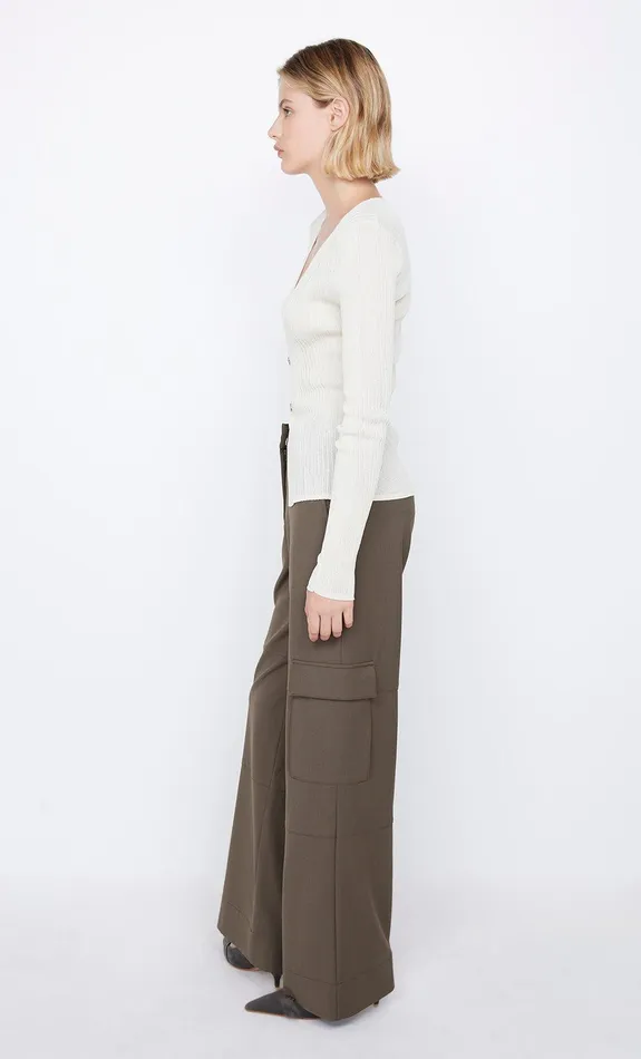 Bec Bridge Tops SHELBY CLASP CARDIGAN Ivory 8211 Women