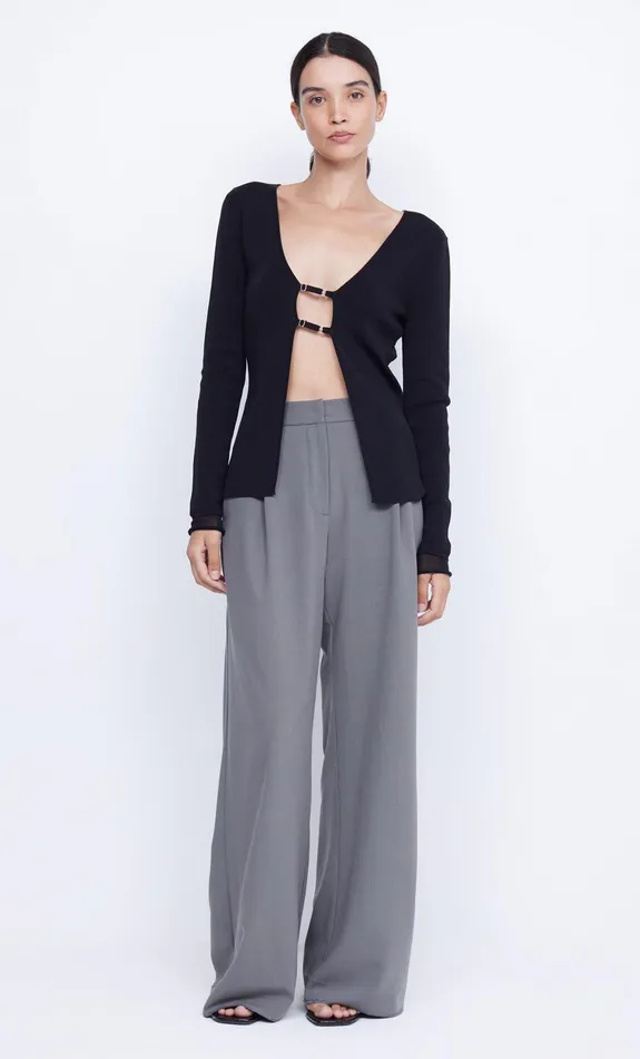 Bec Bridge Tops TEODORA KNIT LONG SLEEVE TOP Black 8211 Women