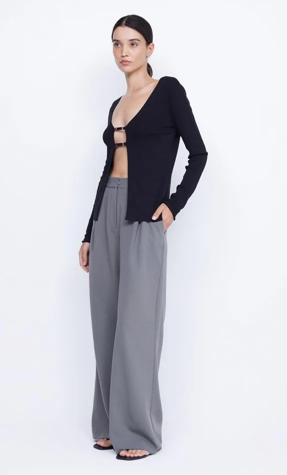 Bec Bridge Tops TEODORA KNIT LONG SLEEVE TOP Black 8211 Women