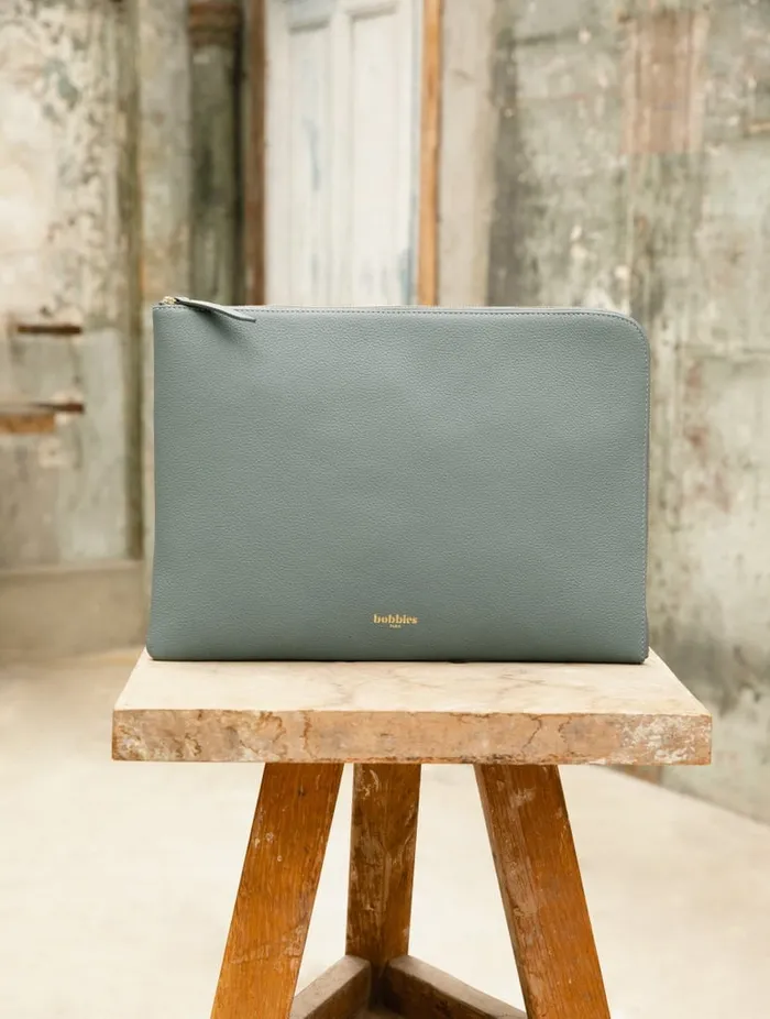 Belize Celadon Women Bobbies Laptop Sleeves