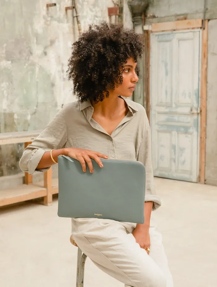 Belize Celadon Women Bobbies Laptop Sleeves Belize Celadon Women Bobbies Laptop Sleeves