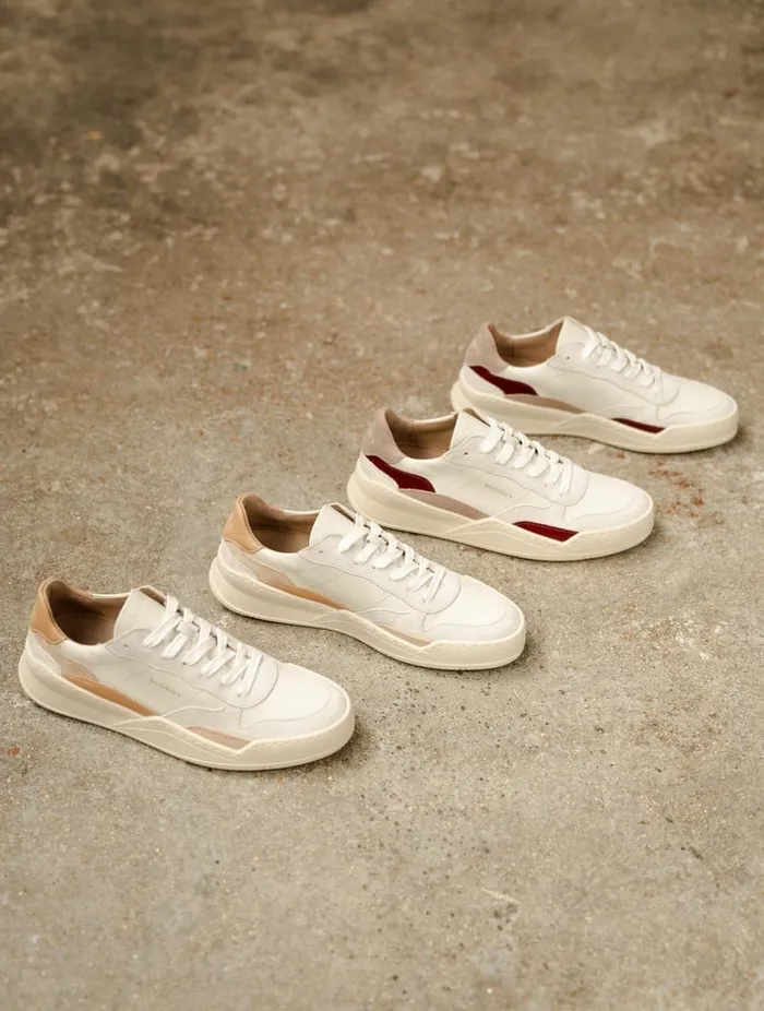 Beverly Off White 8211 Toffee 8211 Beige Women Bobbies Sneakers