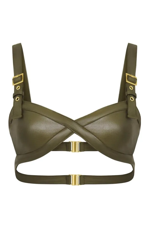 Bikini Tops Women Jaded London Hydra Bikini Top With Buckle Detail