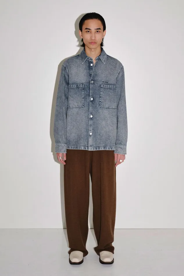 Blake Denim 8211 Seam Blue Men Won Hundred Shirts