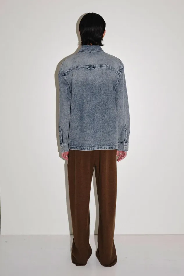 Blake Denim 8211 Seam Blue Men Won Hundred Shirts