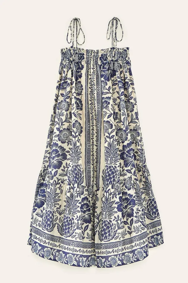 Blue Pineapple Garden Maxi Dress Women Farm Rio Maxi Dresses