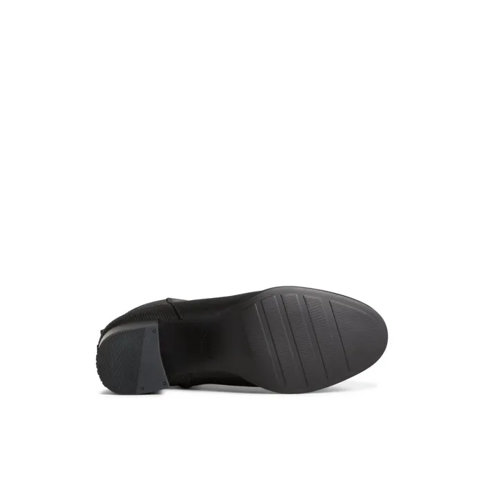 Boots Women Sperry Seaport Heel Leather Boot Black