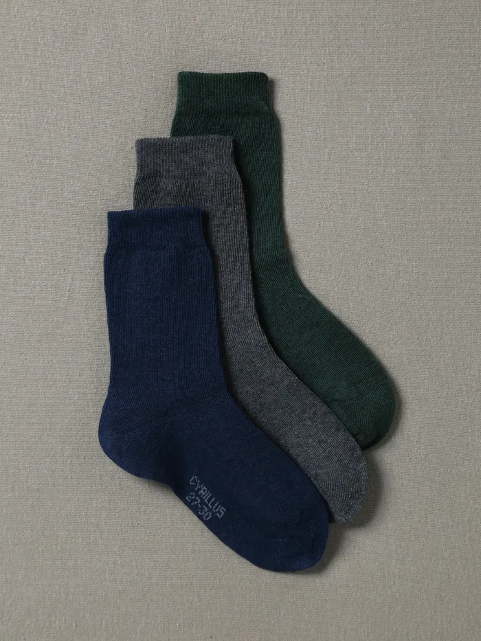 Boys Cyrillus Accessories Pack Of 3 Pairs Of Socks Vert
