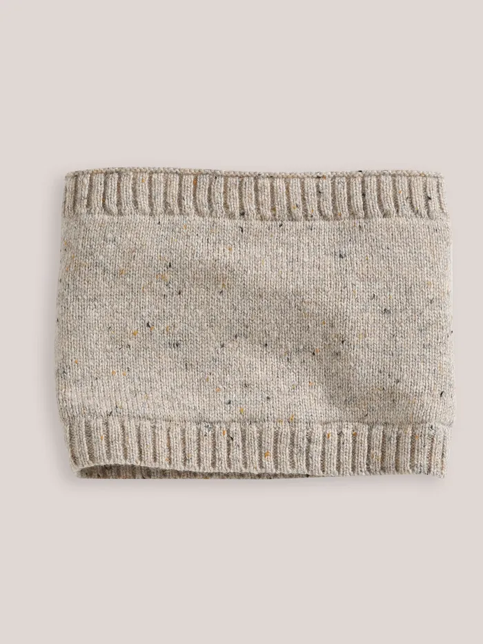 Boys Cyrillus Accessories Speckled Snood Ecru