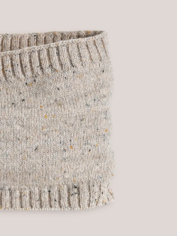 Boys Cyrillus Accessories Speckled Snood Ecru