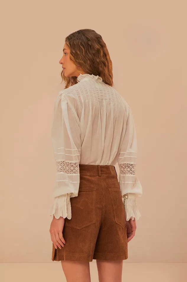 Caramel Corduroy Shorts Women Farm Rio Shorts