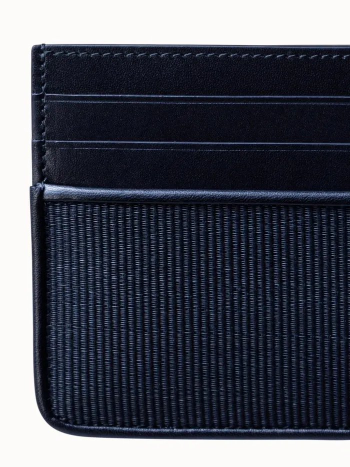 Card Holder In Horsehair And Leather Jeans Women Akris Cardholders