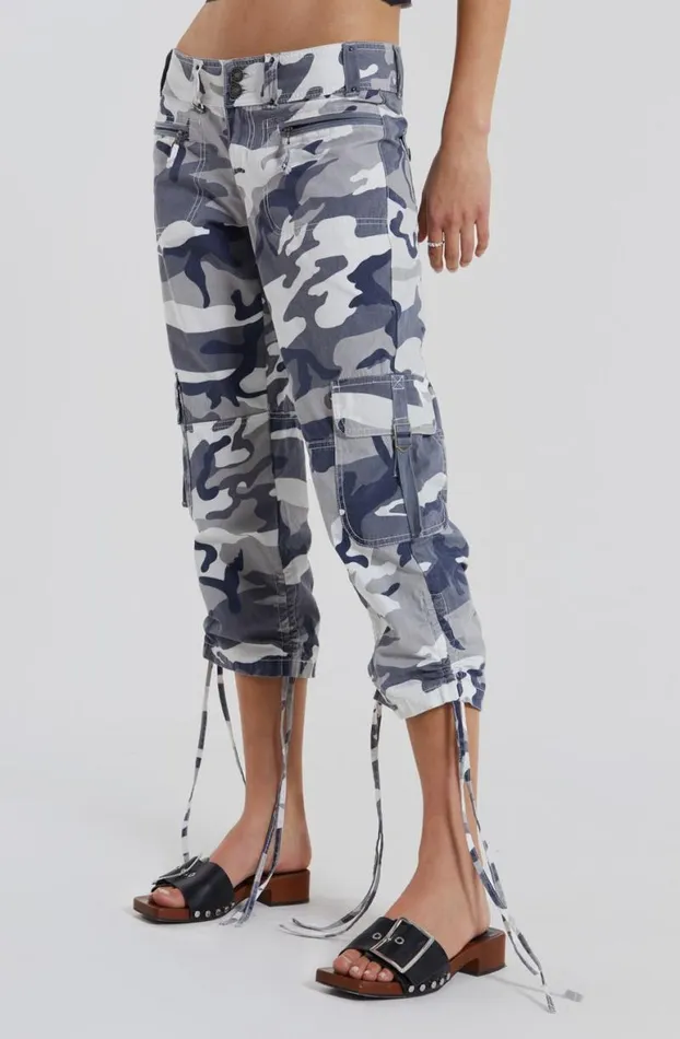 Cargo Pants Women Jaded London Camo Capri Cargos