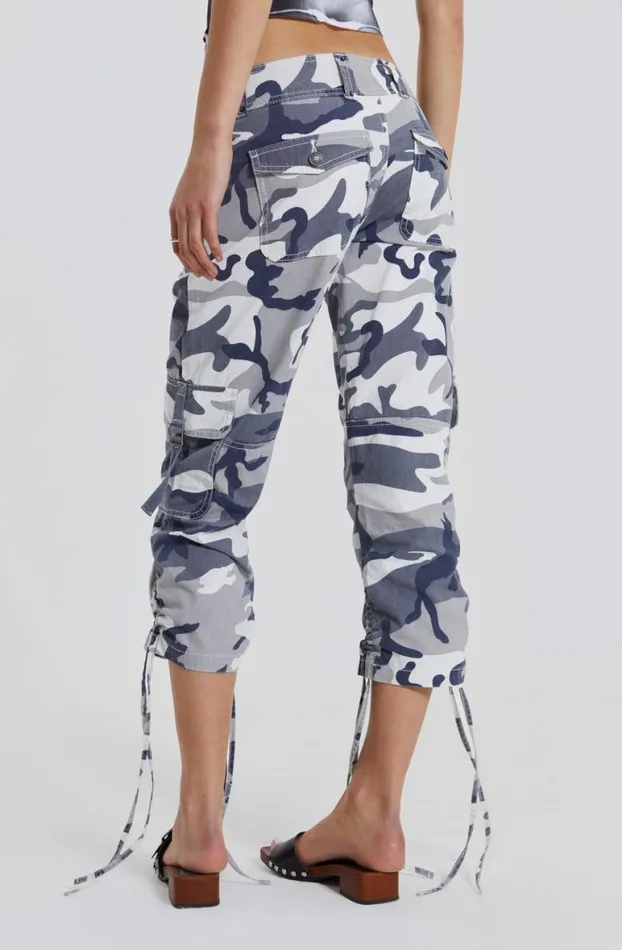 Cargo Pants Women Jaded London Camo Capri Cargos