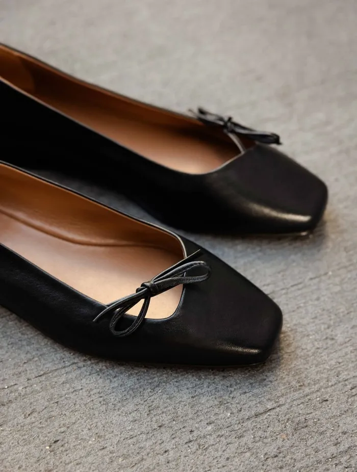 Carry Passion Black Women Bobbies Ballet Flats