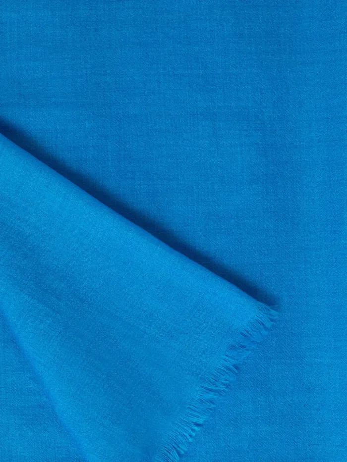 Cashmere Silk Scarf Cornflower Women Akris Cashmere