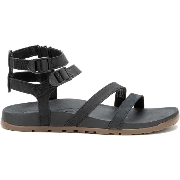 Chaco Lowdown Strappy High Sandal Black Women Sandals