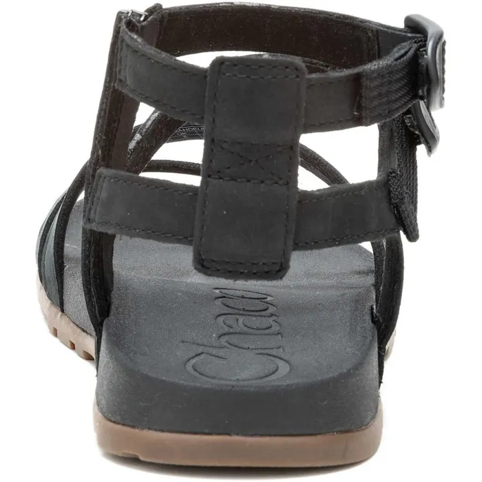 Chaco Lowdown Strappy High Sandal Black Women Sandals
