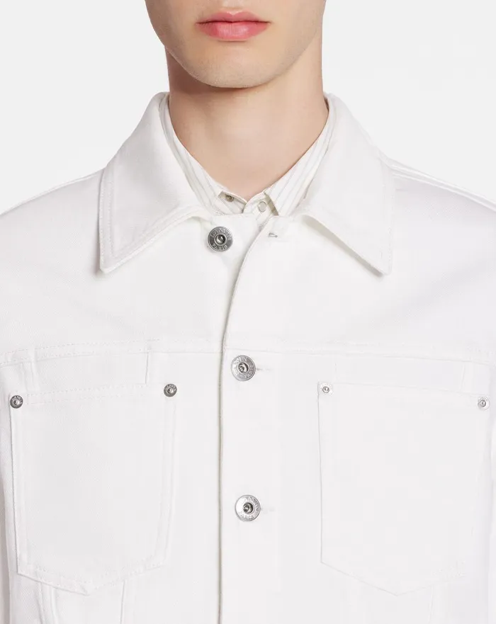 Classic Jacket Optic White Men Lanvin Coats and Jackets