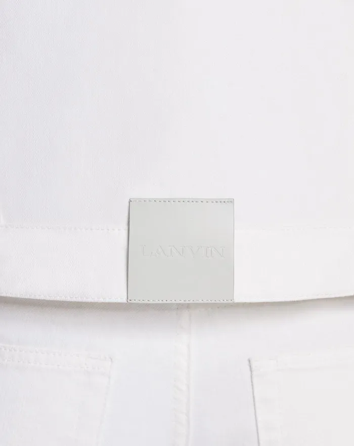 Classic Jacket Optic White Men Lanvin Coats and Jackets