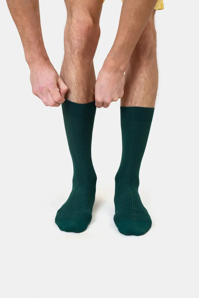 Classic Organic Sock 8211 Dusty Olive Men Socks Colorfulstandard