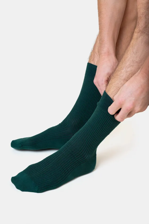 Classic Organic Sock 8211 Dusty Olive Men Socks Colorfulstandard