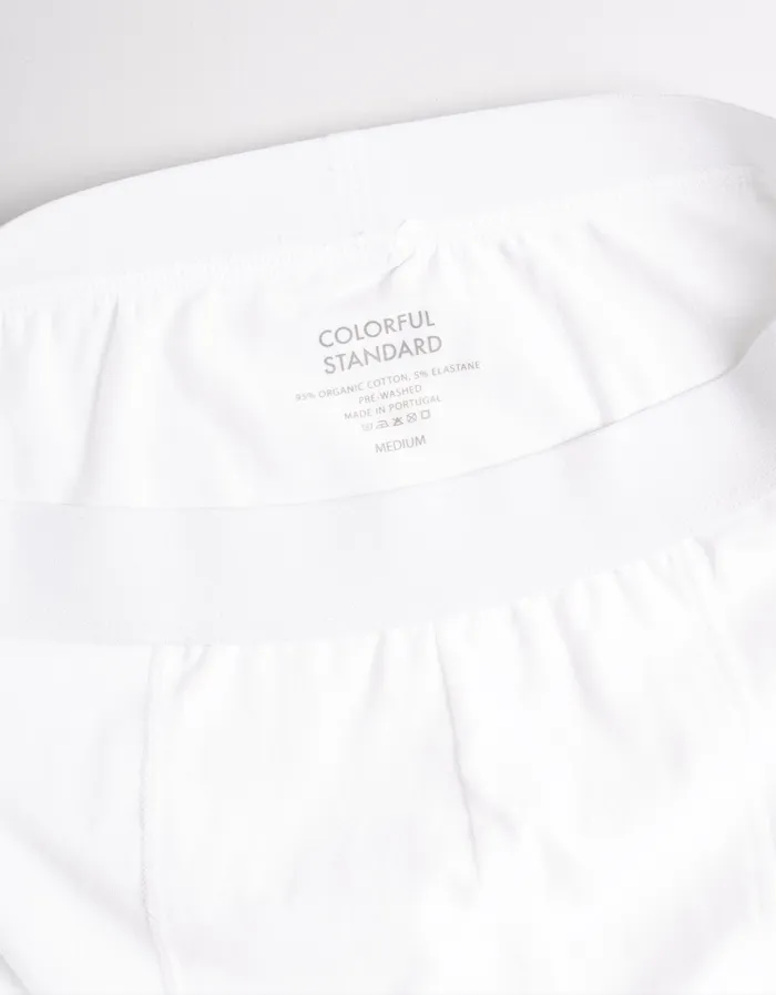 Colorfulstandard Classic Organic Boxer Briefs 8211 Optical White Men Underwear